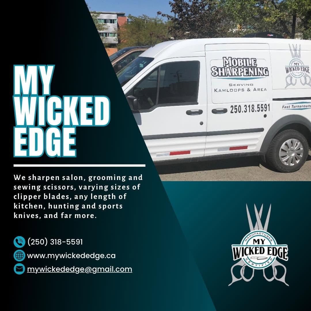 My Wicked Edge — mobile knife and scissor sharpening service van