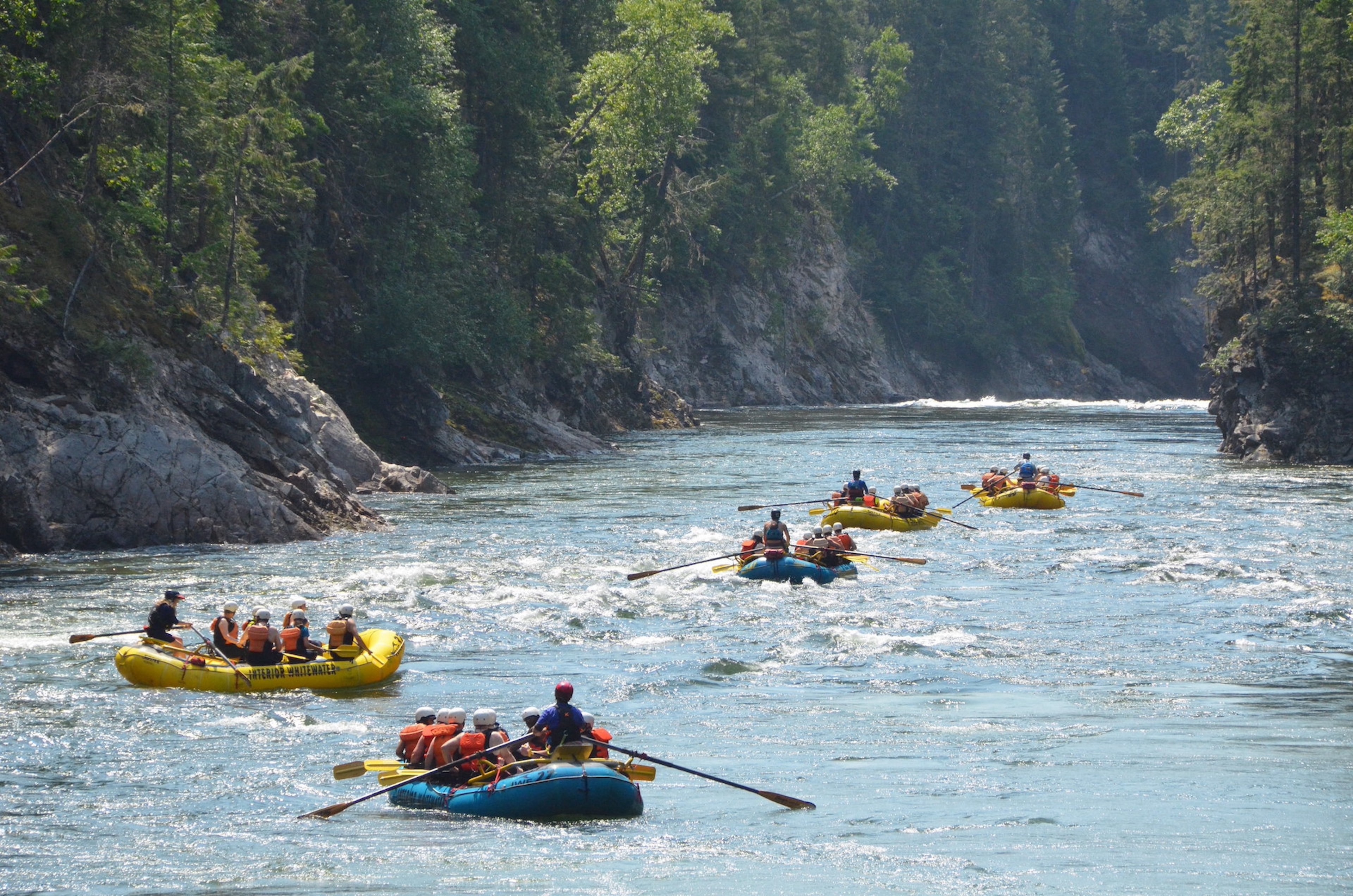 Clearwater River turquoise glacial water canyon Wells Grey Provincial Park BC